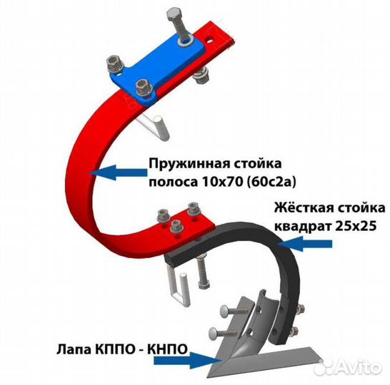 Культиватор Крым АгроТехКомплект КППО-4, 2024