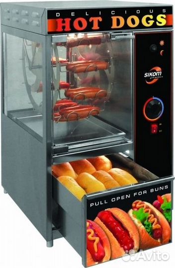 Гриль для хот догов карусельный Sikom мк-1.22