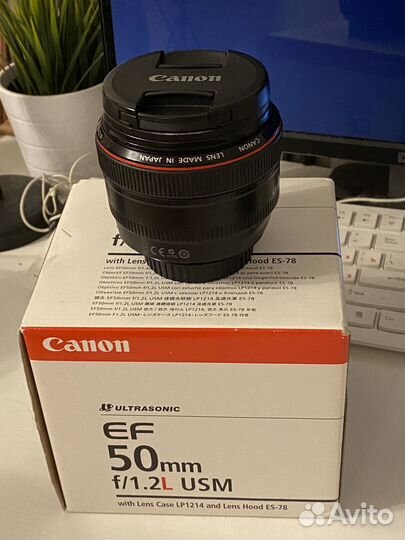 Объектив canon 50mm 1 2