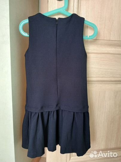 Сарафан школьный 122 синий