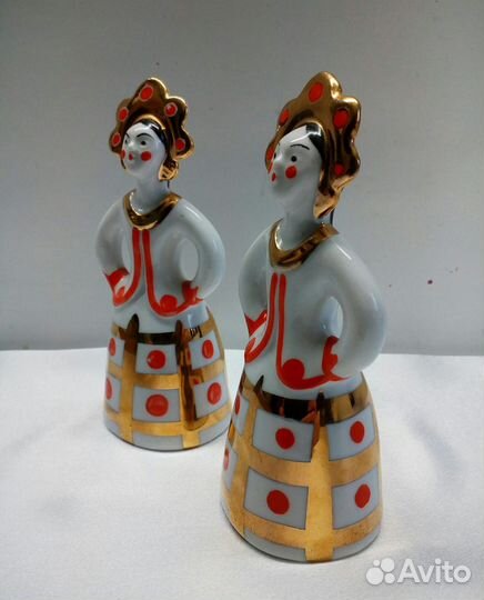 Фарфоровая статуэтка Матрёшка Дулево