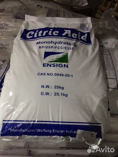 Лимонная кислота 25 кг