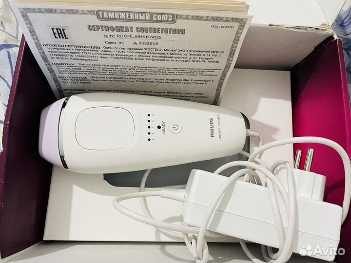 Фотоэпилятор philips lumea essential