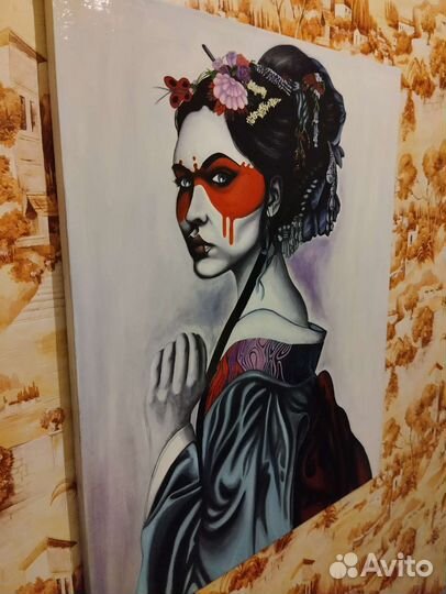 Картина маслом девушка