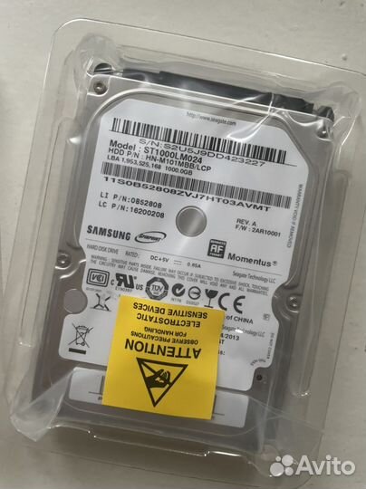 Жесткий диск Seagate Momentus 1 тб st1000lm024