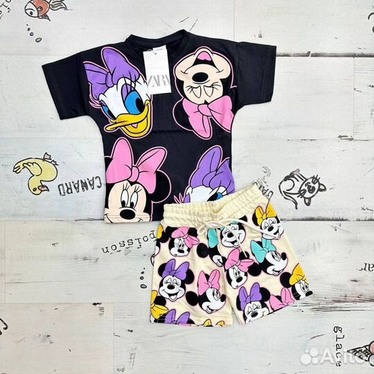 Костюм Zara для девочки с шортами