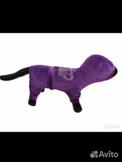 Одежда для собак / Комбинезон велюровый