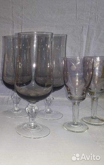 Посуда СССР цветное стекло