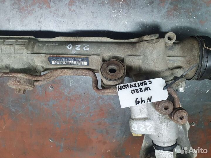 Рулевая рейка №49 mercedes w220 с датчиком