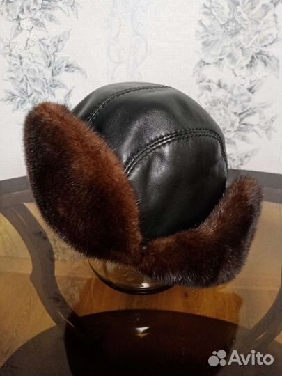 Норковая шапка мужская