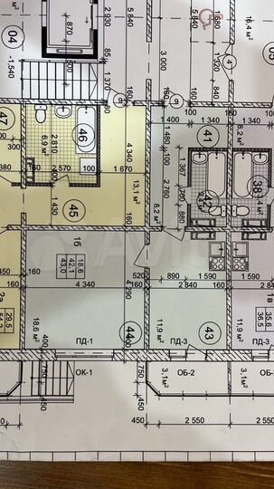 1-к. квартира, 42,7 м², 5/9 эт.