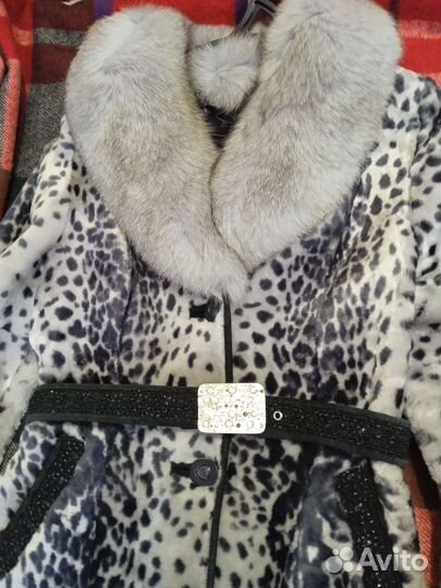 Мутоновая шуба размер 48