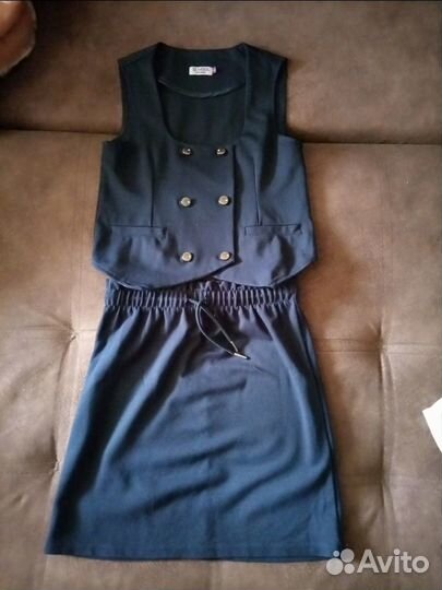 Жилет+ юбка для девочки