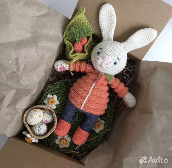 Мягкая игрушка заяц ручная работа