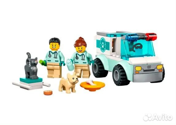 Конструктор lego City 60382 Ветеринарный фургон