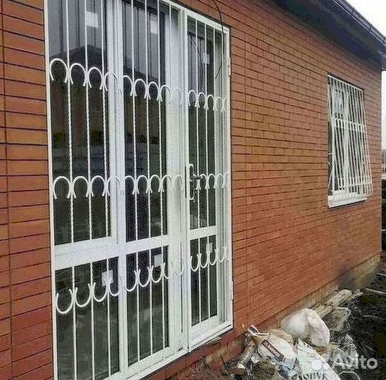 Решетки на окна, тамбур, двери, ворота, железные