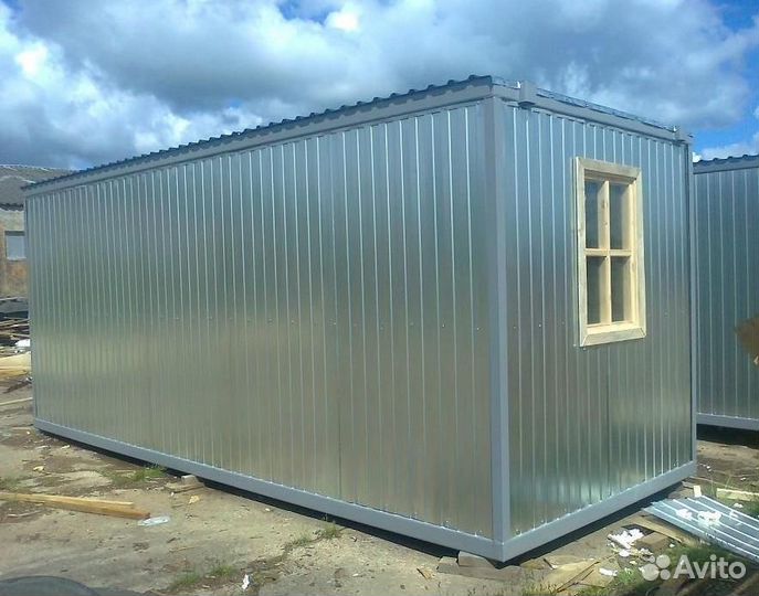 Бытовка 6*2,4*2,4, профнастил, (двп)