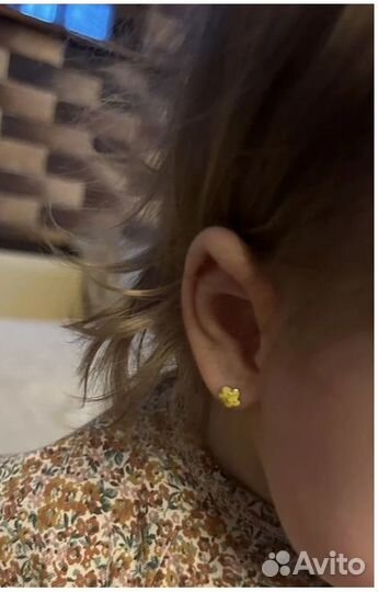 Серьги детские серебро