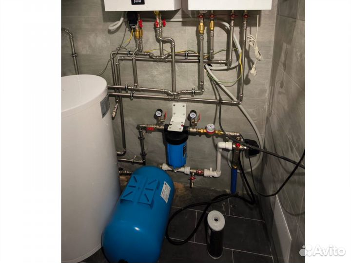 Теплый пол. Отопление. Монтаж котельной, водоснабж