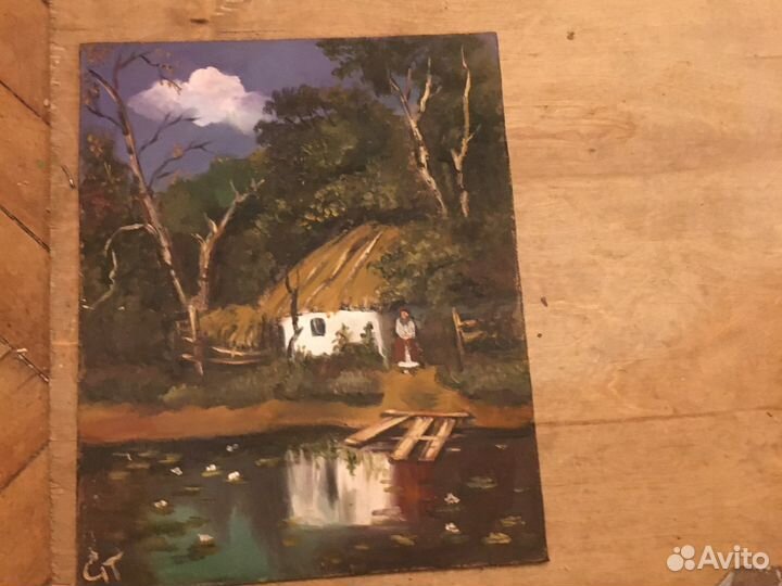 Картина на картоне