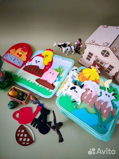 Развивающая книга из фетра 