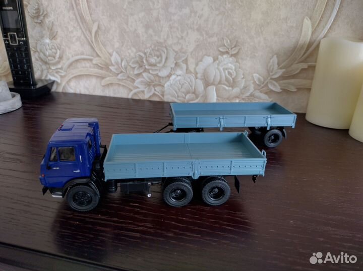 Модель Камаз 5320 с прицепом гкб 8350