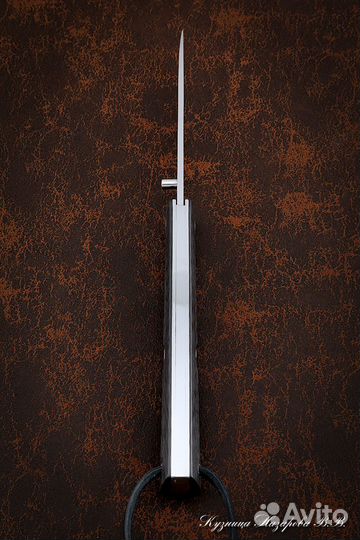 Нож складной Якут сталь Х12мф накладки карбон со з