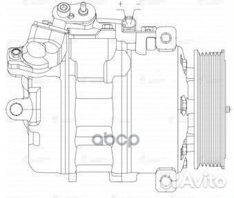 Компрессор кондиционера BMW 5 E60 03- 2.5/3.0 L