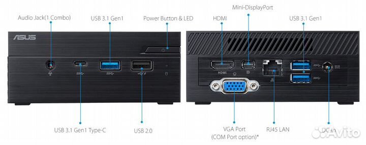 Неттоп (Mini PC) asus PN40