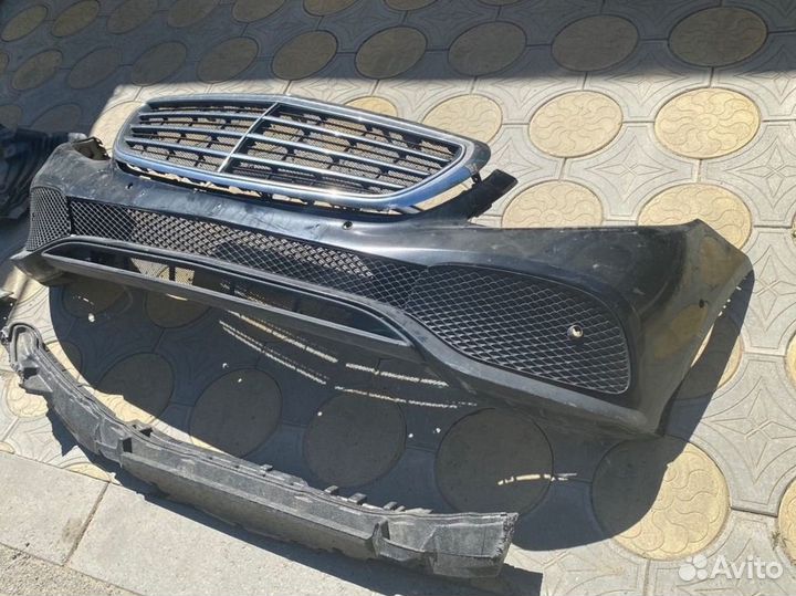 Передний бампер на mercedes w 213