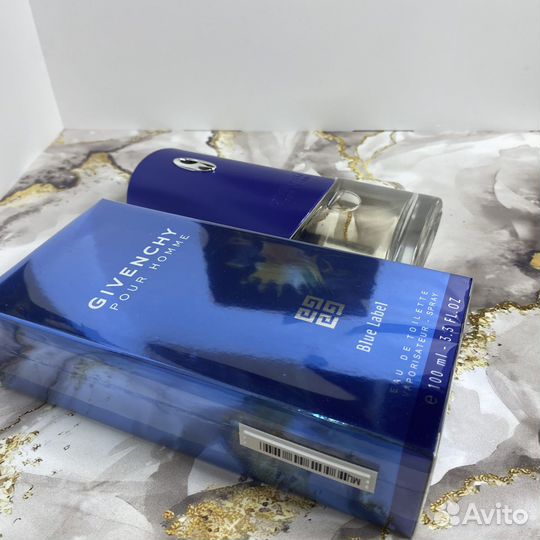 Givenchy Pour Homme Blue Label Мужские Новые EDT