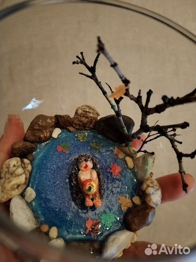 Подарок, сувенир микромир/флорариум/водопад