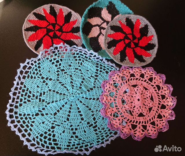Салфетки ажурные, ручной работы