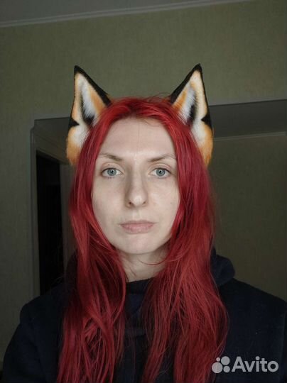 Лисьи ушки на ободке / ободок с лисьими ушами