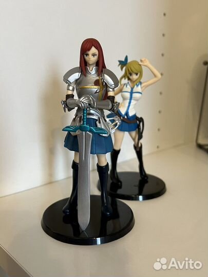 Фигурка аниме Люси и Эрза fairy tail