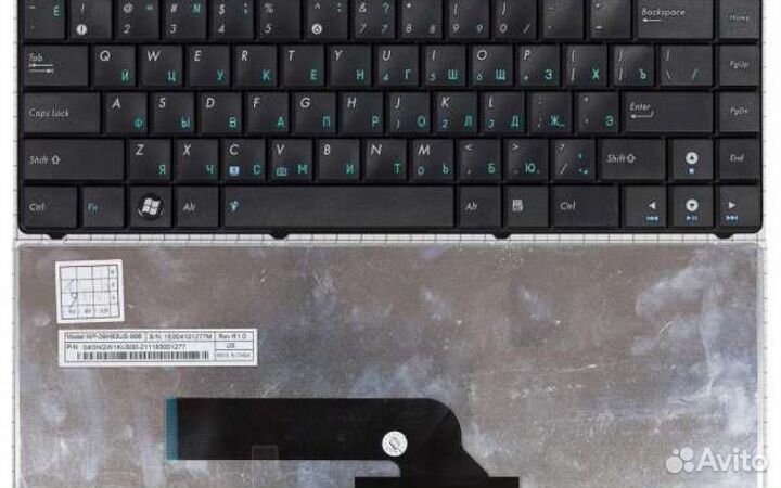 Клавиатура для ноутбука Asus K40, X8, F82, P80, P8