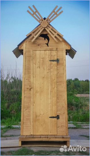 Дачный туалет с дельфином кял 296