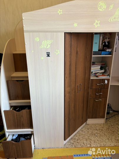 Кровать чердак бу