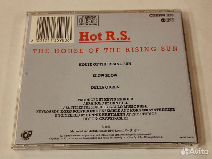 Cd Hot R.S. - The House Of The Rising Sun
