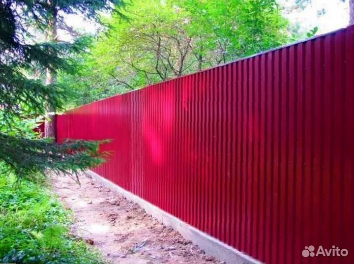 Забор из профнастила