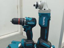 Ушм болгарка и шуруповерт безщеточный Makita 2 в 1