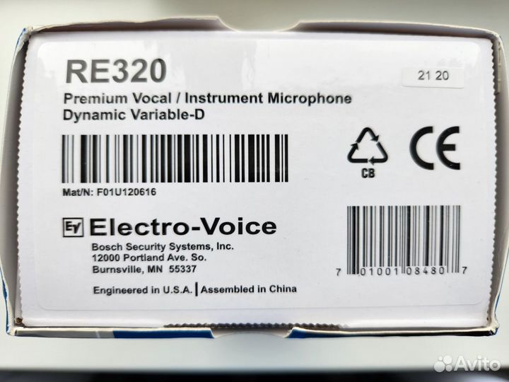 Микрофон Electro-Voice RE320