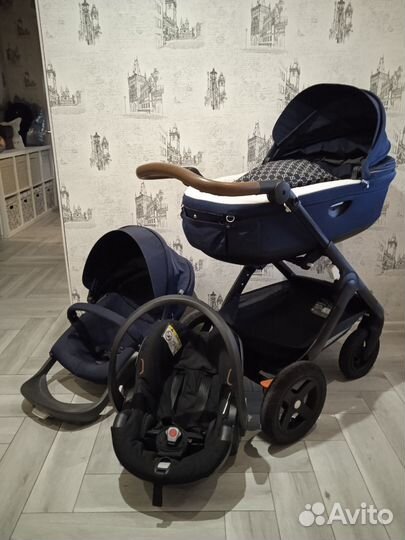 Коляска 3 в 1 stokke trailz