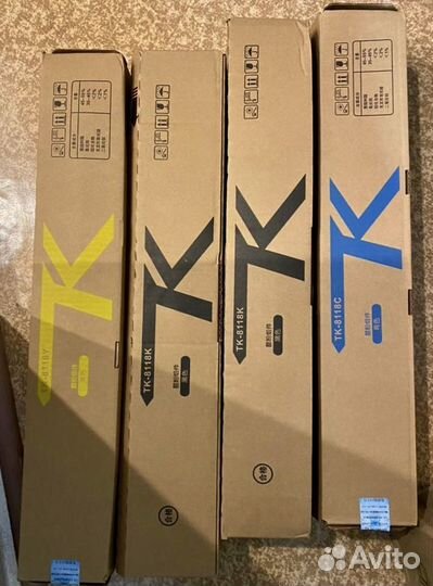 Комплект картриджей, чипы TK-8118 kyocera (неориг)