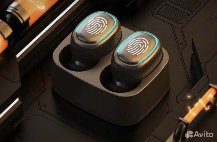 Беспроводные bluetooth наушники стерео сенсерные