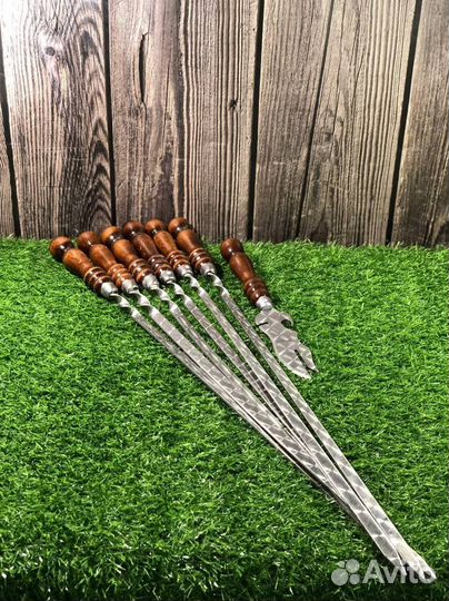 Шампура с деревянной ручкой