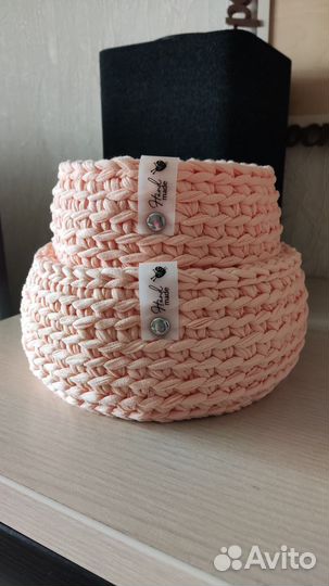 Трикотажные корзинки