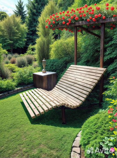 Шезлонг пляжный