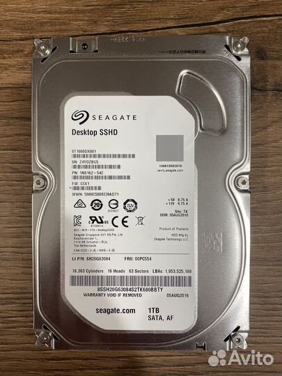 Жесткий диск Seagate 1000Gb (1 Терабайт)