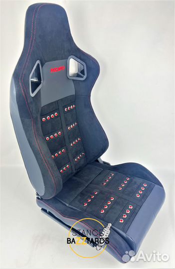 Полуковш спортивный сиденье Recaro ткань клепки